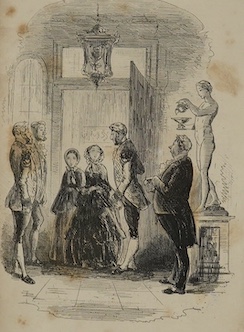 Dickens, Charles - Little Dorrit. First Edition. pictorial engraved and printed titles, frontis. and 38 plates (by H.K. Browne); near contemp. gilt ruled half calf and cloth, gilt extra decorated panelled spine with red